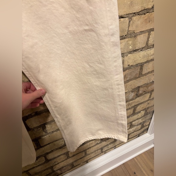 new Citizens of Humanity gaucho wide leg barrel jeans in ecru marzipan wash - Picture 8 of 10